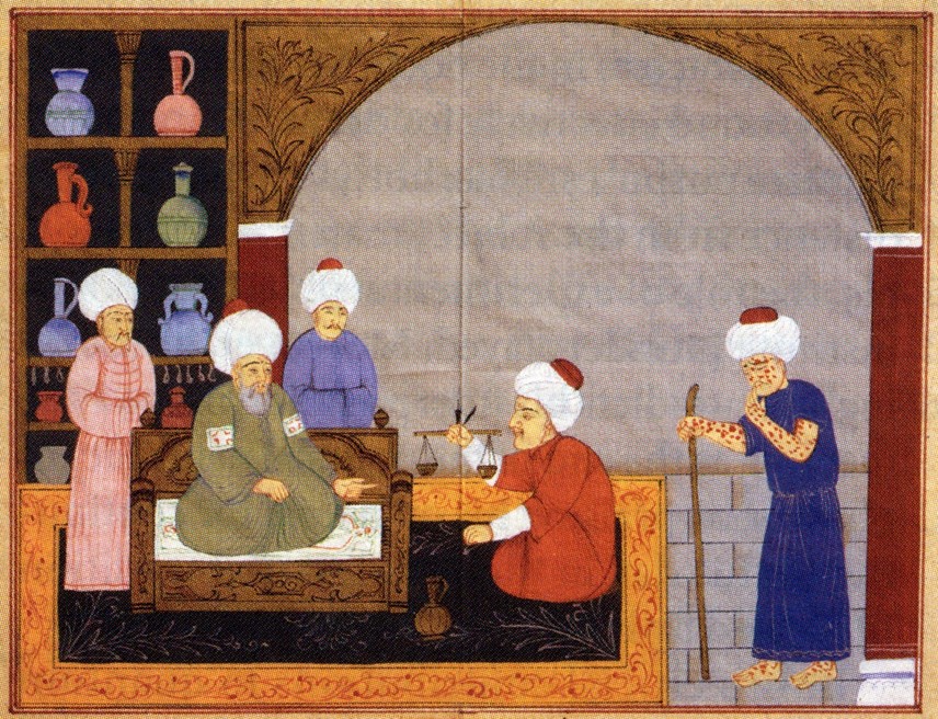 depiction of traditional Tibb Arabic medicine